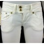 JEANS PANTALONI MET VITTORIA/S BIANCO DONNA ADERENTI VITA MEDIO SVASATO TG 27