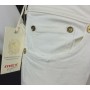JEANS PANTALONI MET VITTORIA/S BIANCO DONNA ADERENTI VITA MEDIO SVASATO TG 30