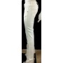 JEANS PANTALONI MET VITTORIA/S BIANCO DONNA ADERENTI VITA MEDIO SVASATO TG 30