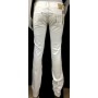 JEANS PANTALONI MET VITTORIA/S BIANCO DONNA ADERENTI VITA MEDIO SVASATO TG 30