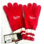 GUANTI LANA FREDDY DONNA RAGAZZA UOMO INVERNALI ROSSE UNISEX 100% ACRILICO