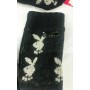 GUANTI LANA PLAYBOY DONNA RAGAZZA UOMO INVERNALI NERI DOPP UNISEX  CON DITO