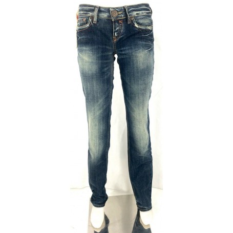 JEANS PANT TAKE TWO KITA ADERENTE CAVIGLIA RETTA DONNA VITA BASSA LAVAGGI TG 28