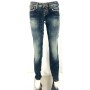 JEANS PANT TAKE TWO KITA ADERENTE CAVIGLIA RETTA DONNA VITA BASSA LAVAGGI TG 28
