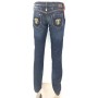 JEANS PANT TAKE TWO PEG F18 ADERENTE ZAMPA DONNA VITA BASSA LAVAGGI BLU tg 26
