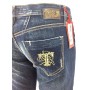 JEANS PANT TAKE TWO PEG F18 ADERENTE ZAMPA DONNA VITA BASSA LAVAGGI BLU tg 30