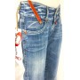 JEANS PANT TAKE TWO WIMEN AZUMA ADERENTE PALAZZO DONNA VITA BASSA LAVAGGI tg 26