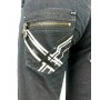 JEANS DONNA CLINK JADE PANTALONI ADERENTI ELASTICIZZATI NERO CERNIERE TASCHE tg 32