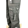 PANTALONE GOLDIGGA LEXICAN DONNA TASCHE CINTURA GRIGIO ESTIVO VITA BASSA CERNIERE M