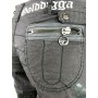 PANTALONE GOLDIGGA LEXICAN DONNA TASCHE CINTURA GRIGIO ESTIVO VITA BASSA CERNIERE M
