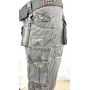 PANTALONE GOLDIGGA SHOUT DONNA TASCHE CINTURA NERO ESTIVO VITA BASSA CERNIERE XS