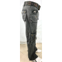 PANTALONE GOLDIGGA SHOUT DONNA TASCHE CINTURA NERO ESTIVO VITA BASSA CERNIERE S