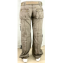 PANTALONE GOLDIGGA SHOUT DONNA TASCHE CINTURA MARRONI ESTIVO VITA BASSA CERNIERE XS