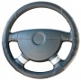 COPRIVOLANTE DARKNESS PER SSANGYONG KYRON NERO POLIESTERE CM 37-39 CUCITURE A VISTA
