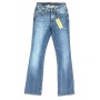 MELTIN POT JEANS PANTALONI NAFTIA SBIADITI DONNA ZAMPA ADERENTI  VITA MEDIA TG 26
