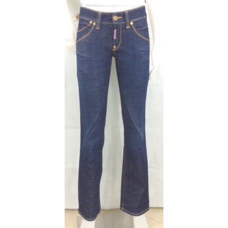 MET JEANS PANT NEW LADY DONNA ZAMPA ADERENTI VITA MEDIA BASSA DENIM tg 32