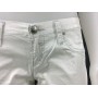 PANTALONI TAKE TWO DENISE METALLIZZATO ESTIVO LEGGERO BIANCO DONNA ADERENTI TG31