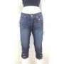 JEANS PINOCCHIETTO BERMUDA ANGEL DEVIL DONNA RAGAZZA RICAMO TASCHE TG25