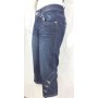 JEANS PINOCCHIETTO BERMUDA ANGEL DEVIL DONNA RAGAZZA RICAMO TASCHE TG25
