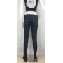 JEANS PANTA SIRENA ELASTIC MET DONNA ADERENTI VITA BASSA  ZAMPA STOCK TG 31