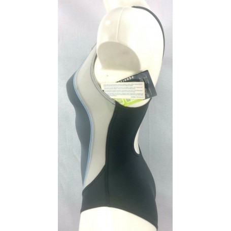 COSTUME PISCINA MARE OLIMPIONICO INTERO GRIGIO TUFFI AQR DONNA ALLIANCE tg 5°
