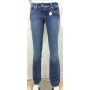 JEANS PANTALONI MET NEW YORK DONNA TG 32 ADERENTI VITA MEDIA CON ZAMPETTA DENIM