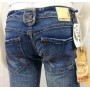 JEANS PANTALONI MET NEW YORK DONNA TG 32 ADERENTI VITA MEDIA CON ZAMPETTA DENIM