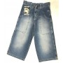 JEANS PANTALONI UMM HIP HOP BALLO UOMO LARGHI RAP CAVIGLIA BERMUDA DENIM TG 28