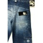 JEANS PANTALONI UMM HIP HOP BALLO UOMO LARGHI RAP CAVIGLIA BERMUDA DENIM TG 28