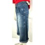 JEANS PANTALONI UMM HIP HOP BALLO UOMO LARGHI RAP CAVIGLIA BERMUDA DENIM TG 28