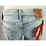 JEANS PANTALONE TAKE TWO KIMBERLY 01 ADERENTE ZAMPA DONNA VITA BASSA LAVAGGI 30