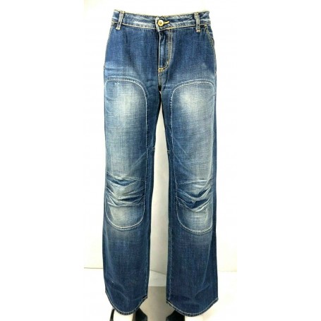 JEANS PANTALONE MAGGIE    PALAZZO DONNA VITA BASSA LAVAGGI TG 28