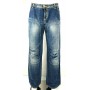 JEANS PANTALONE MAGGIE    PALAZZO DONNA VITA BASSA LAVAGGI TG 28