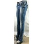 JEANS PANTALONE TAKE TWO LADY ADERENTE A ZAMPA DONNA VITA BASSA LAVAGGI TG 26