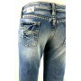 JEANS PANTALONE TAKE TWO LADY ADERENTE A ZAMPA DONNA VITA BASSA LAVAGGI TG 26