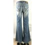 JEANS PANTALONE GAS VIVIENNE/S BROKEN DENIM ZAMPA DONNA VITA BASSA LAVAGGi tg32
