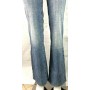 JEANS PANTALONE GAS VIVIENNE/S BROKEN DENIM ZAMPA DONNA VITA BASSA LAVAGGi tg32