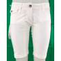 PANTALONCINO PINOCCHIETTO BERMUDA ANGEL DEVIL BIANCO ESTIVO DONNA STOCK  tg 31