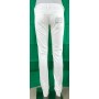 PANTALONE CLINK EPPY BIANCO ESTIVO COTONE SLIM STRASS DONNA STOCK tg31