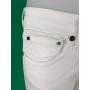 PANTALONE CLINK EPPY BIANCO ESTIVO COTONE SLIM STRASS DONNA STOCK tg31