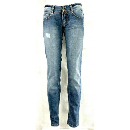 JEANS PANTALONE MET ANGEL ADERENTE DENIM DONNA TG 29 VITA BASSA LAVAGGI