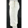 LONGUETTE DENNI MOHAVE BIANCA DONNA GONNA GINOCCHIO COTONE ELASTICIZZATO TG31