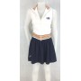 MINI GONNA TENNIS AUSTRALIAN DONNA  RAGAZZA  BLU TECNICO STOCK POLIESTERE TG 40