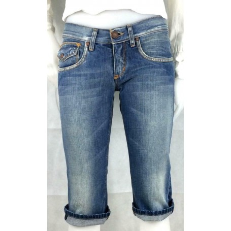 JEANS TAKE TWO KIJA DONNA BERMUDA LAVAGGI ADERENTE GINOCCHIO TG30