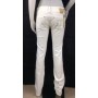 JEANS PANT MET VITTORIA/S BIANCO DONNA ADERENTI VITA MEDIO SVASATO STOCK TG 28