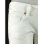 JEANS DONNA BIANCO MET BIDYS PANTALONI ADERENTI SEMI ELASTICIZZATI  TG 30