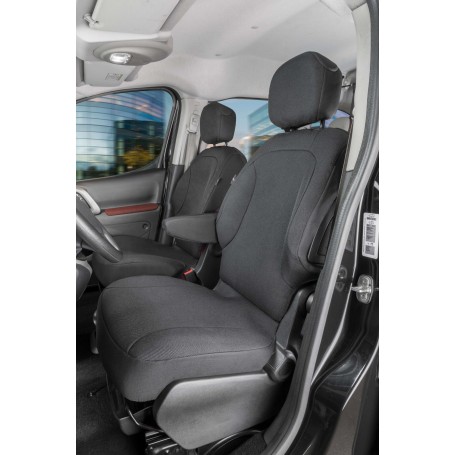 Coprisedile in tessuto per Citroen Berlingo coprisedili singoli anteriori neri