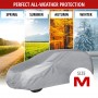 TELO COPRIAUTO GRIGIO COPRI AUTO RESISTENTE IN PEVA MIS 432 x 165 x H120