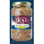 PEZZETTI DI TONNO DRAGO IN OLIO DI SEMI 6 BOCCE IN VETRO DA GR 300 CONSERVE