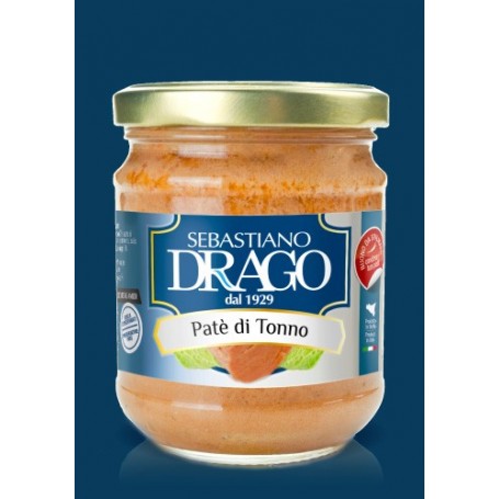 BIO PATE' DI TONNO DRAGO CONSERVE BRUSCHETTE CONDIMENTI 6 CONF DA 180 GR